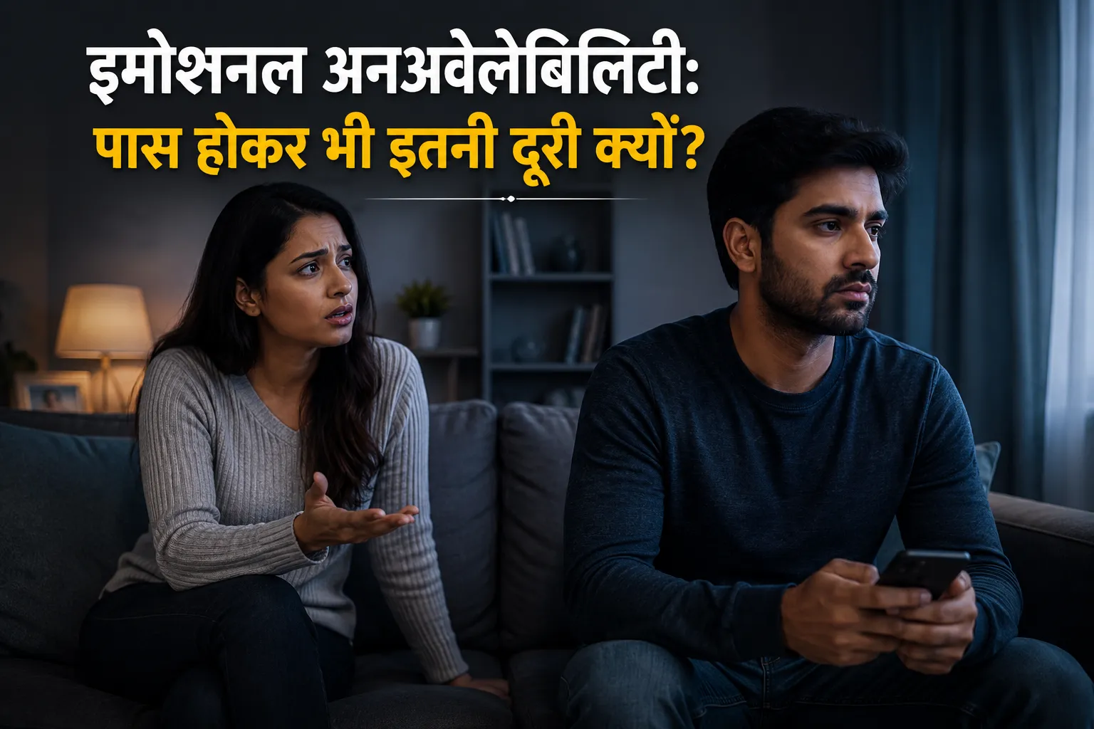इमोशनल अनअवेलेबिलिटी: पास होकर भी रिश्ते में मीलों की दूरी Emotional Unavailability क्या है और इसके गहरे मनोवैज्ञानिक कारण