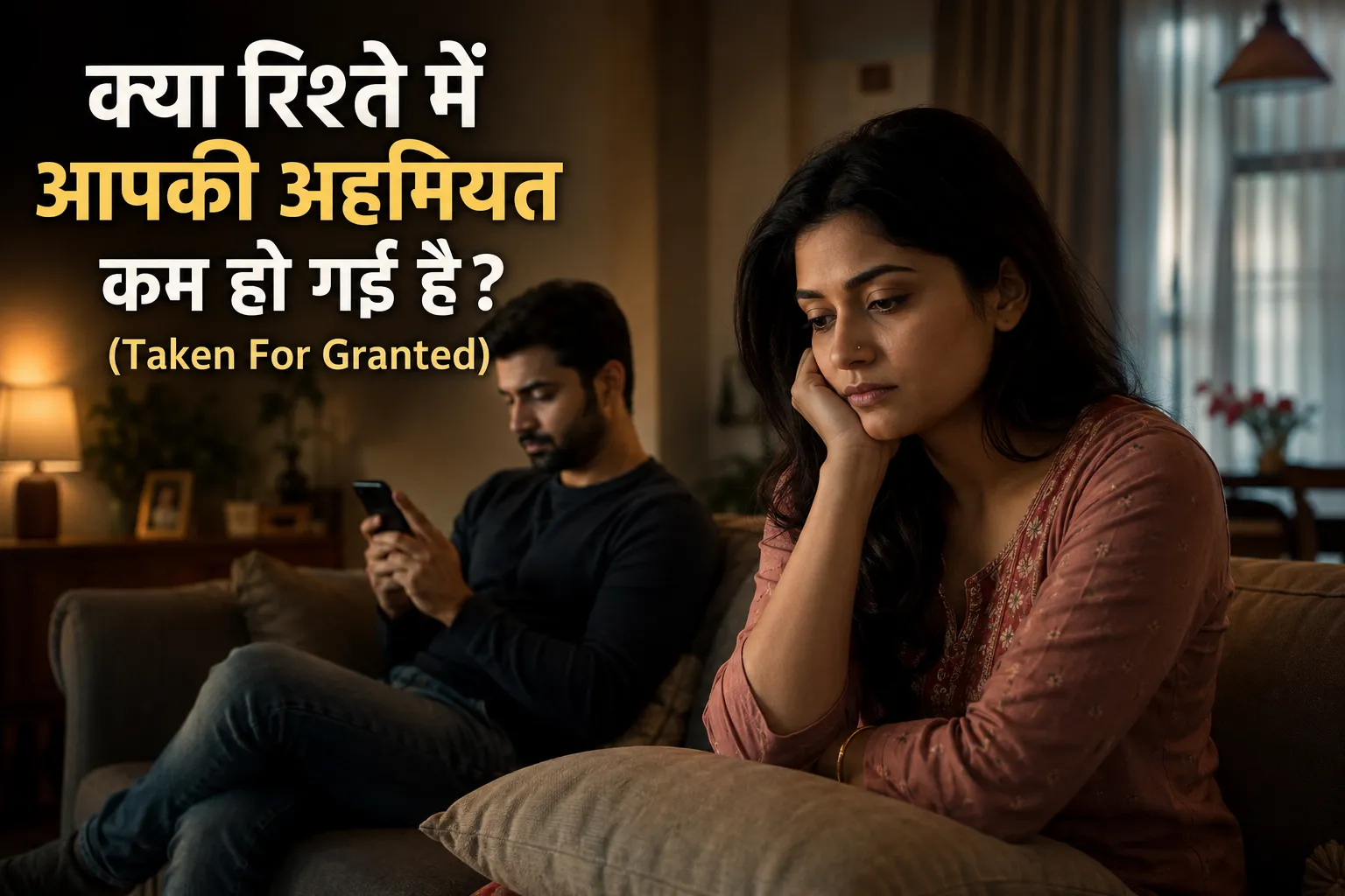 Taken For Granted in Relationship in Hindi